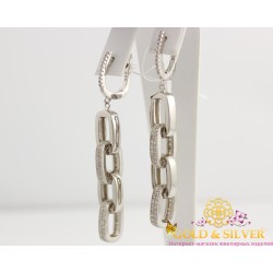 Серебряные серьги Цепи 5,5 см 1152503